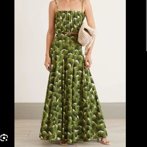 Agua By Agua Bendita Mimosa Cotton Printed Maxi Skirt. Size L.